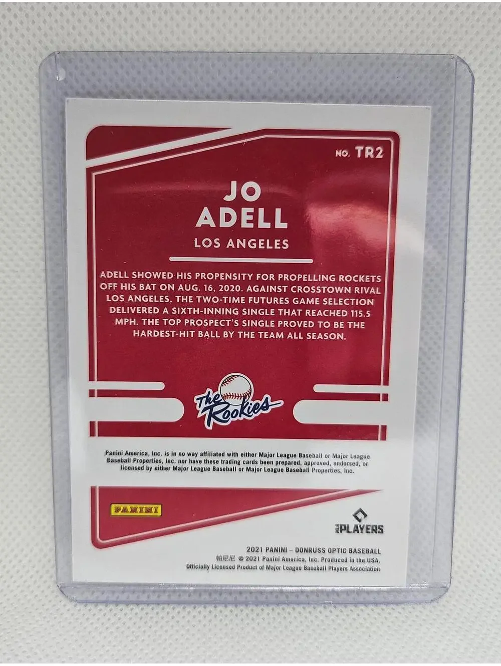Jo Adell (RC) The Rookies insert - 2021 Panini Optic - #TR2 - Angels - RAW Mint